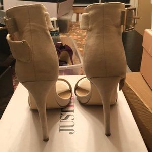 JustFab open toe heels